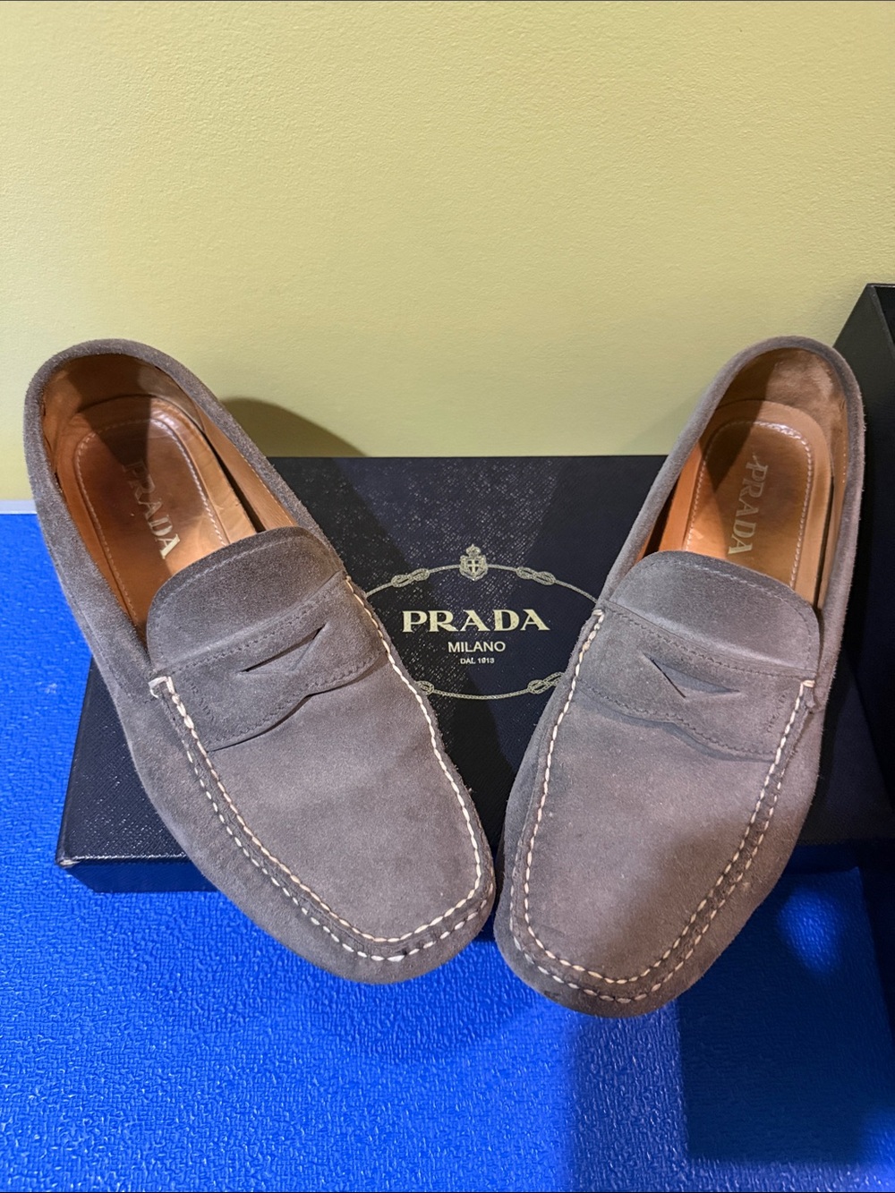 Prada Monkstrp Loafer Bruciato Brown Leather